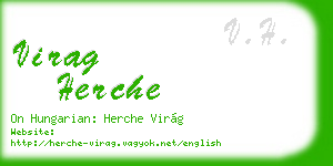 virag herche business card